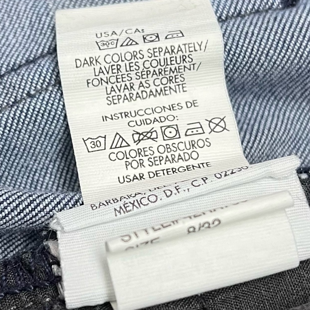 Calvin Klein Jeans Modern Boot Cut 29/8 Dark Wash Flared 5 Pockets Size 8 - Picture 10 of 12